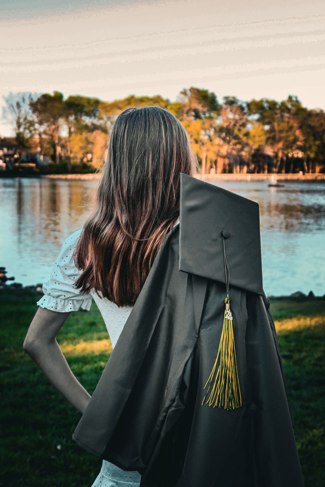 Senior portrait photography celebrating achievement